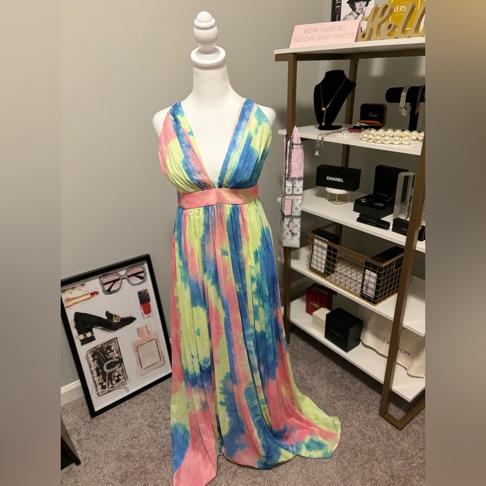 Fashion Nova  After The Storm Maxi Dress NWT Medium - Picture 7 of 12